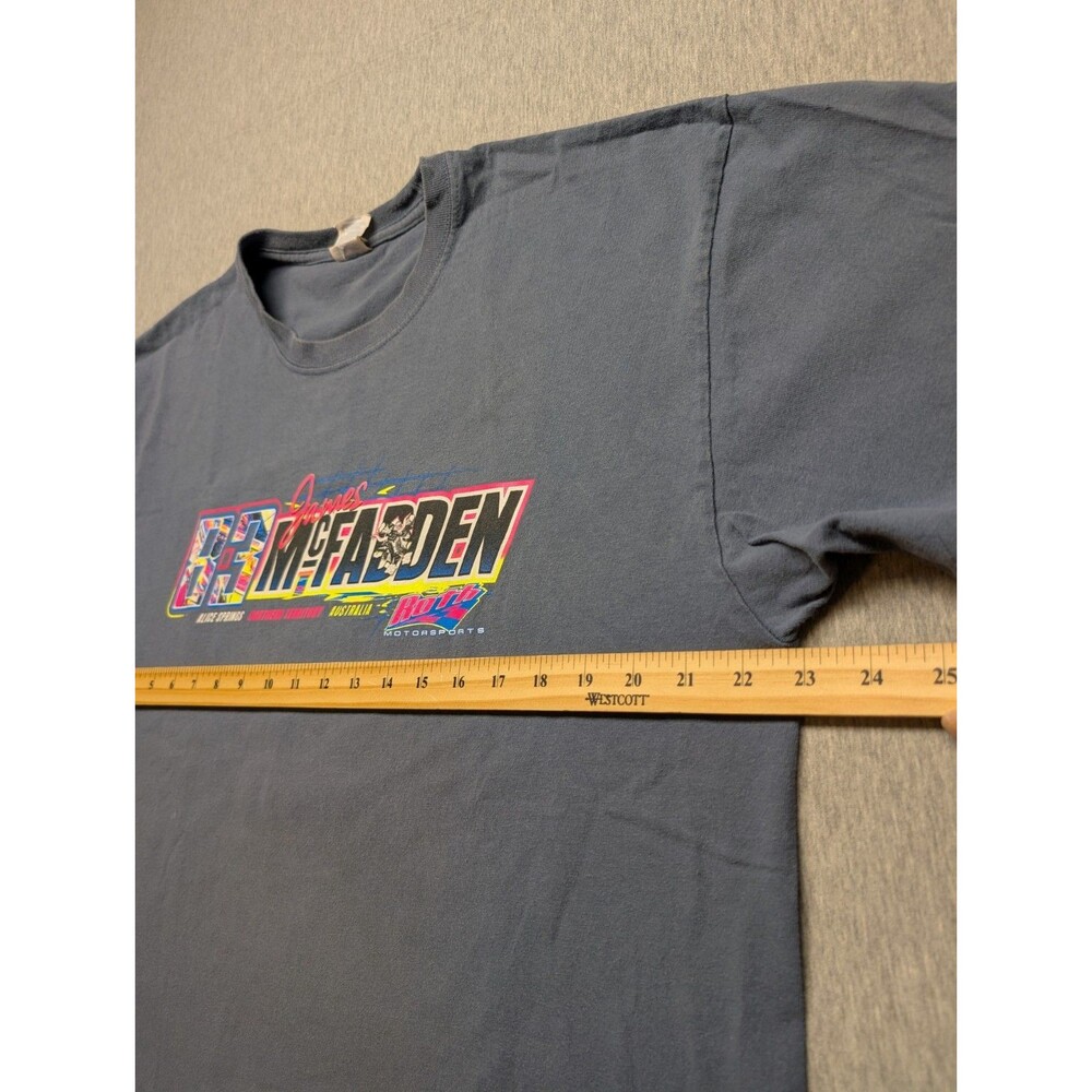 James McFadden Speed Racer T Shirt Men’s Size XL Sprintcar Blue Gray - Picture 6 of 9